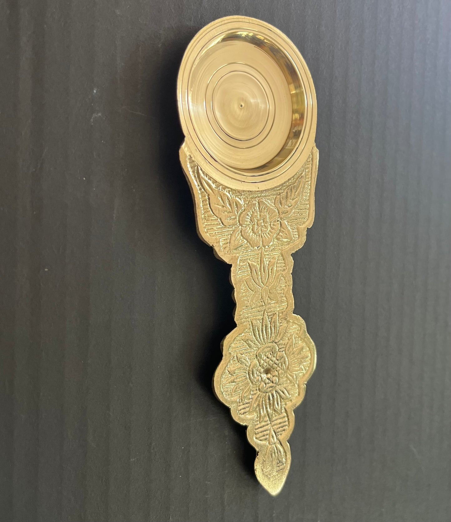 Brass Kapoor Aarti Spoon - Spiritual Fragrance for Homes