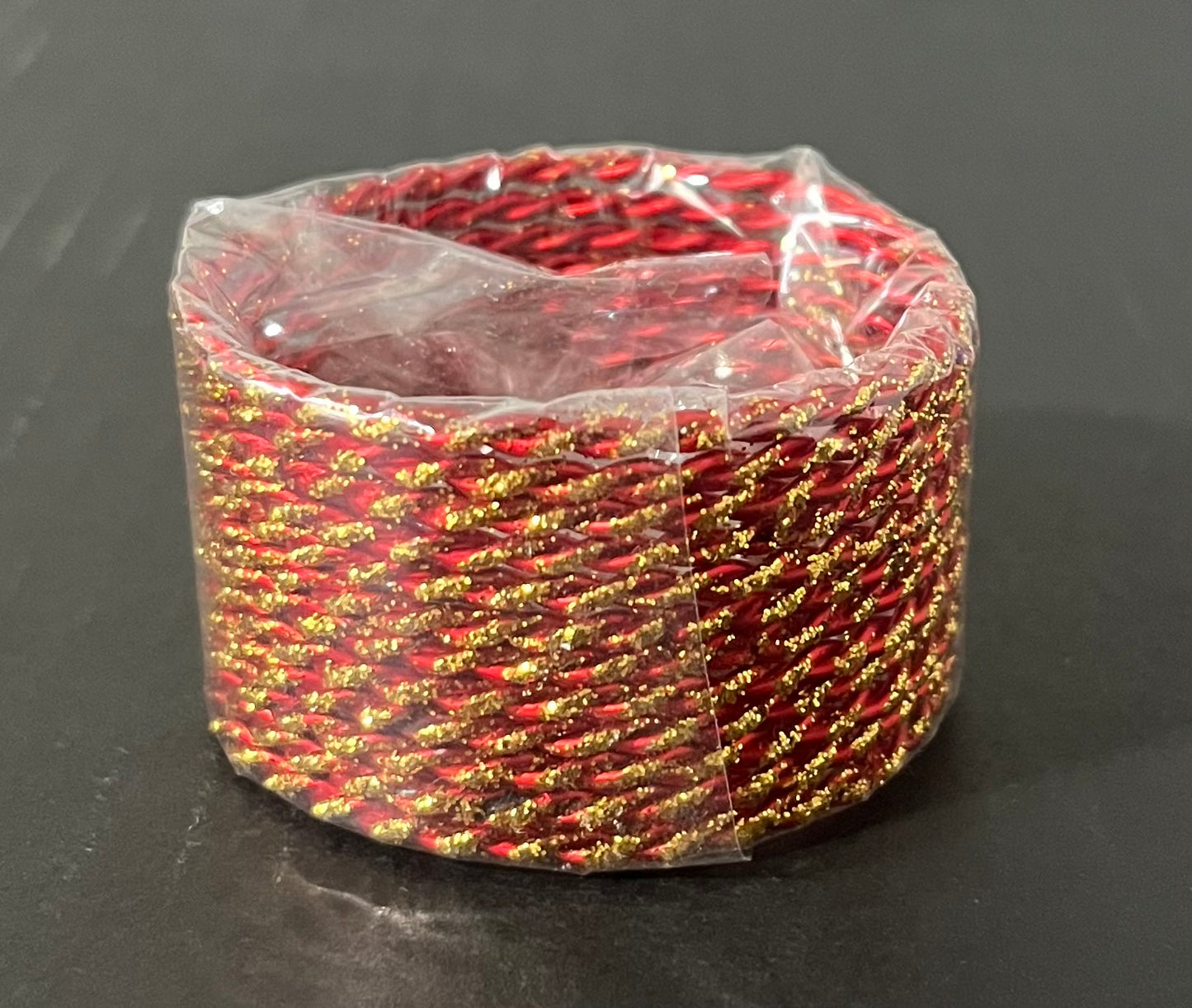 Red Golden Metal Bangles for girls (1.0)