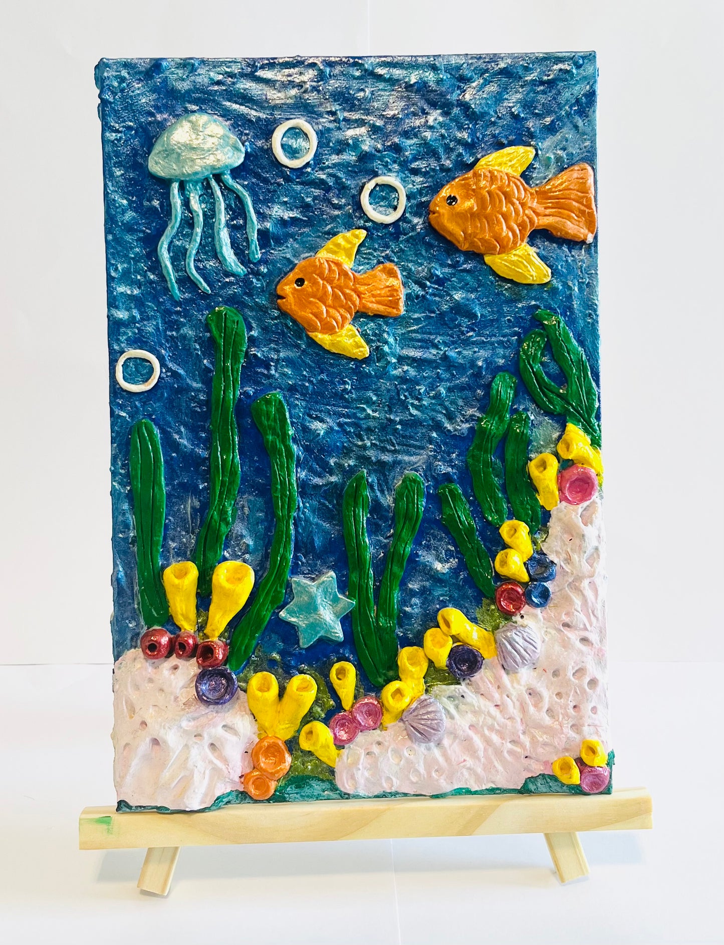 Living Room Under Sea Clay Moral Painting