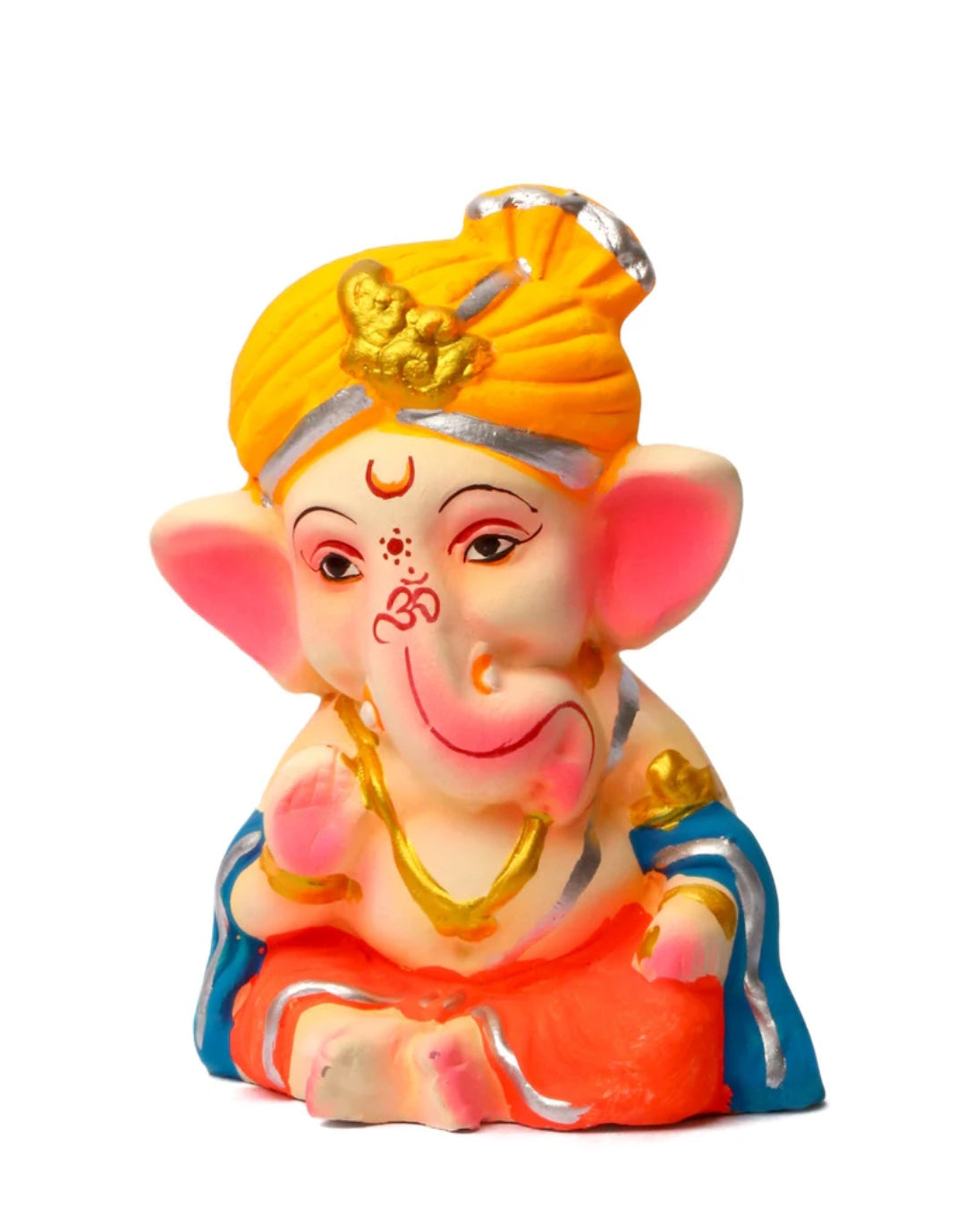 Adorable Colorful Bal Ganesha With Pagdi (4.3 inch)
