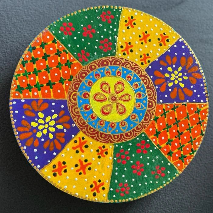 Handicraft wooden rajasthani puja chowki