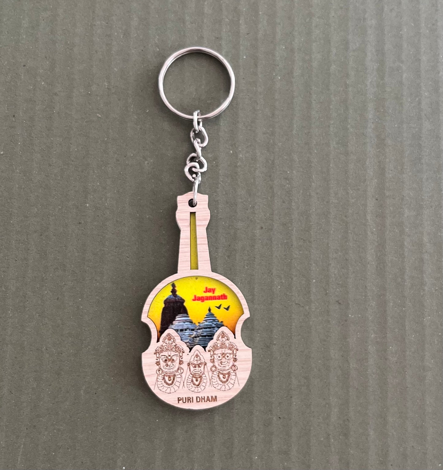 Jay Jagannath Puri Dham Key Chain Guitar (1pc)