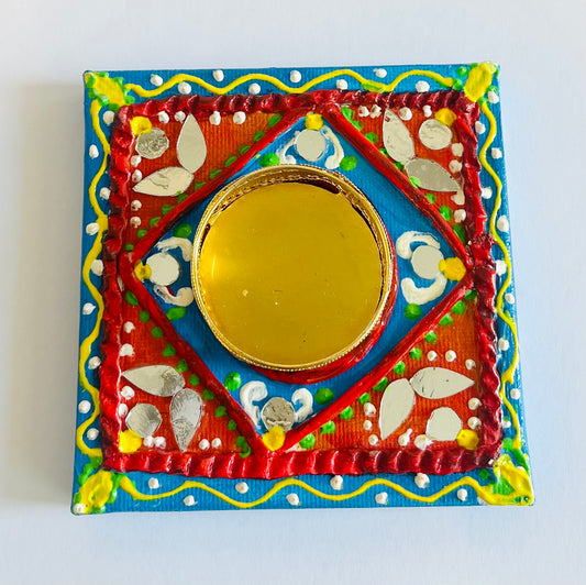 Rajasthani Painted Tea Light Holder