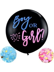 Gender Reveal Letter Pattern Balloons