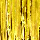 Metallic Foil Fringe Tinsel Curtain (Golden)