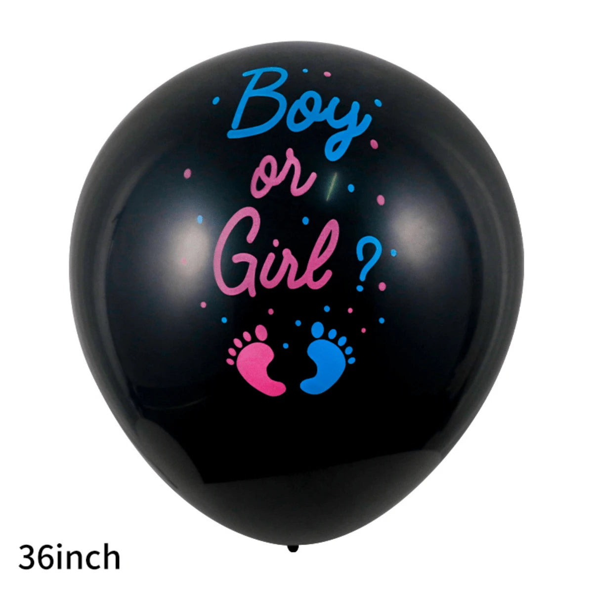 Gender Reveal Letter Pattern Balloons