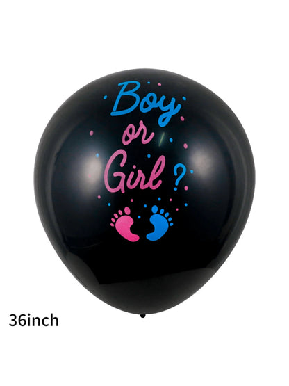 Gender Reveal Letter Pattern Balloons