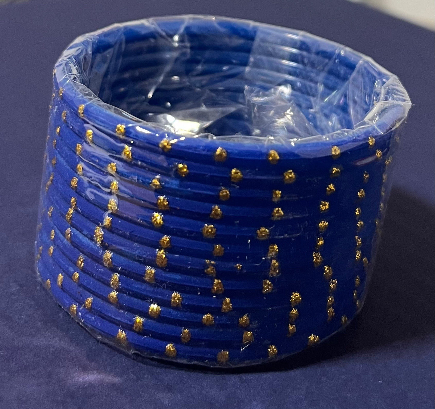 Blue Plastic Bangles