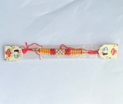 Orange Red Stone Rakhi (1pc)