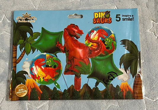 Dinosaur Foil Balloons (5pcs)