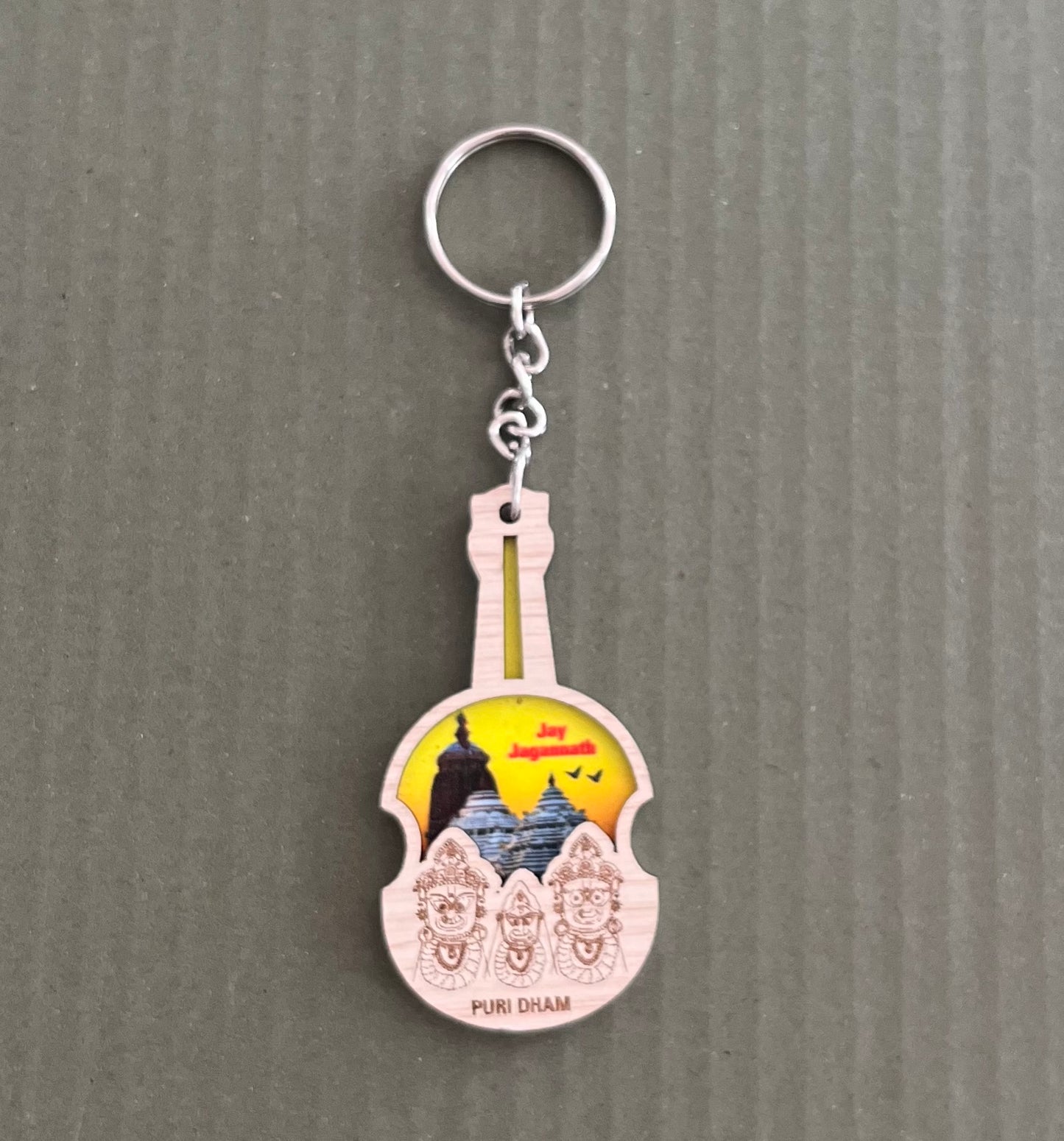 Jay Jagannath Puri Dham Key Chain Guitar (1pc)