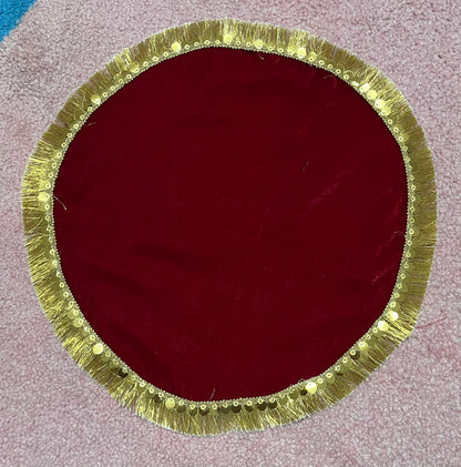 Puja Thali Velvet Cover / Aasan(38cm)