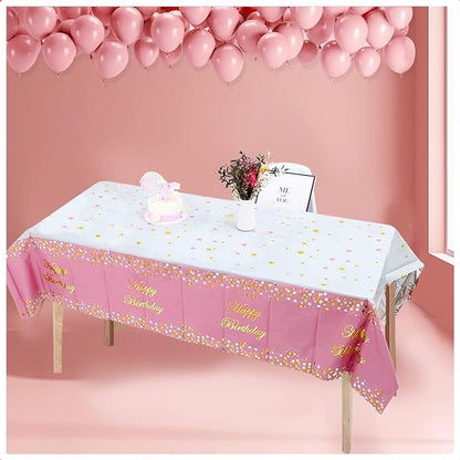 Table Cover for Birthday (Pink)