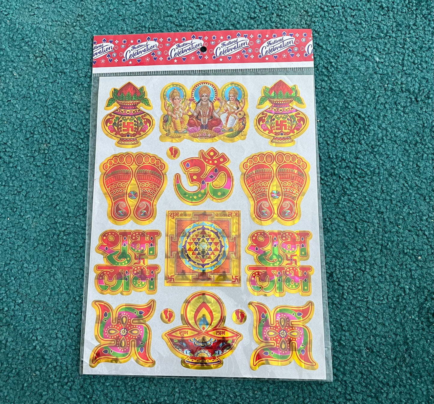 Diwali Sticker Shubh Labh Charan