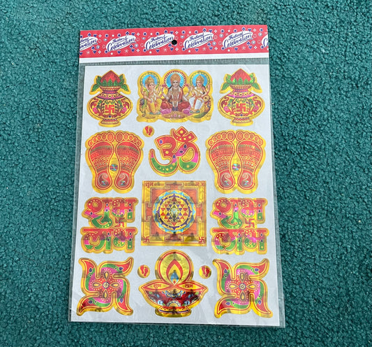 Diwali Sticker Shubh Labh Charan