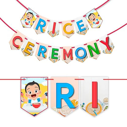 Annaprashan Bunting Banner "Rice Ceremony"