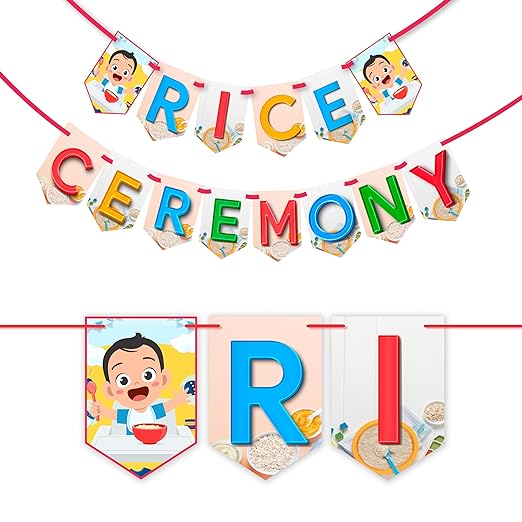 Annaprashan Bunting Banner "Rice Ceremony"