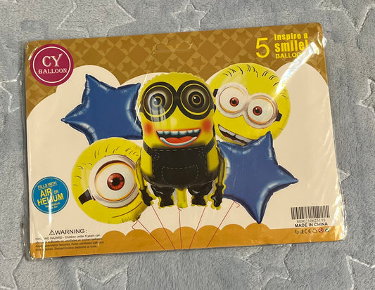 Minions Foil Balloons (5pcs)