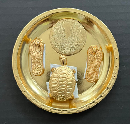 Charan Paduka Lakshmi Ganesh Coin Icha Kachua Turtle (1pc)