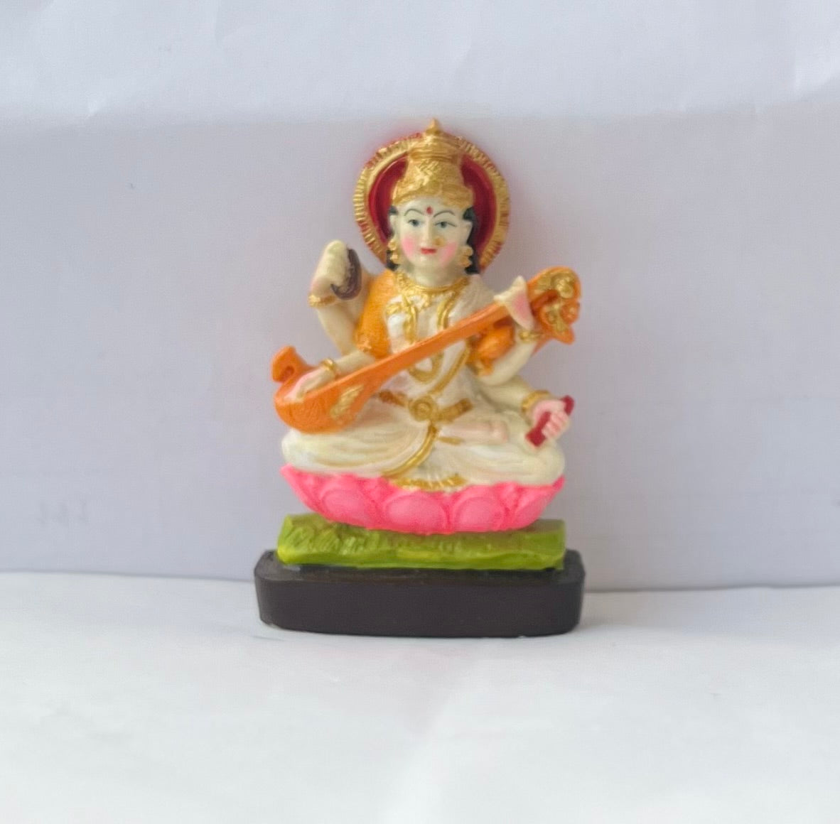 Maa Saraswati Marble Idol (12cm)