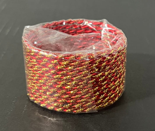 Red Golden Metal Bangles for girls (1.0)