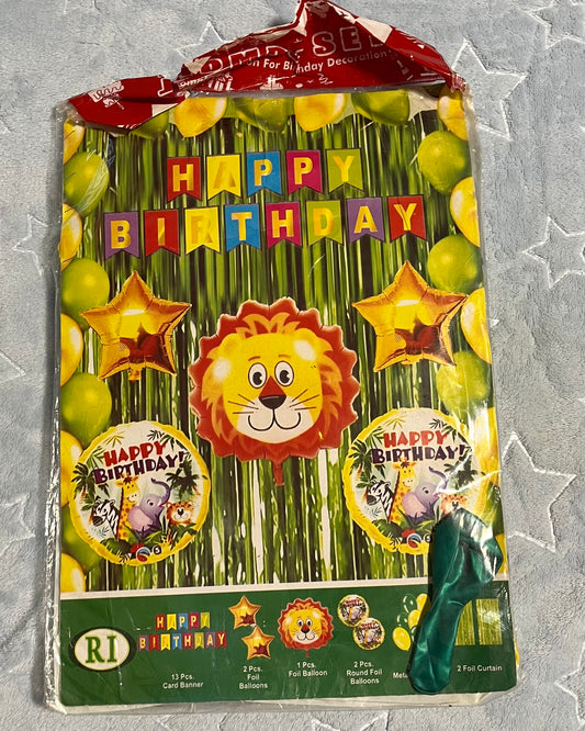 Happy Birthday Theme (Jungle / Safari / Lion)