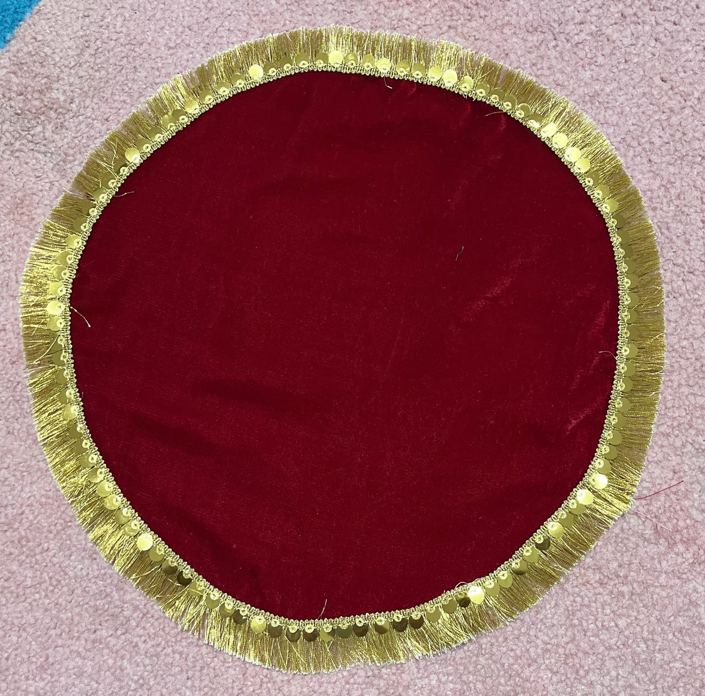 Puja Thali Velvet Cover / Aasan(38cm)