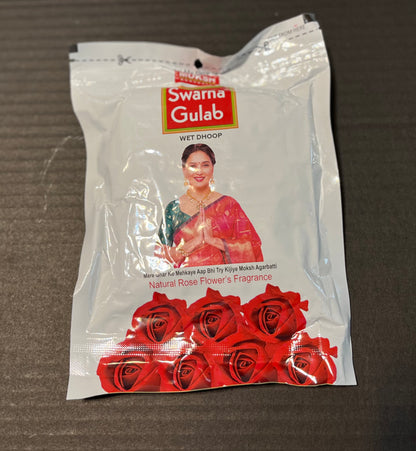 Swarna Gulab Dhoop Batti In Resealable Pack Wet