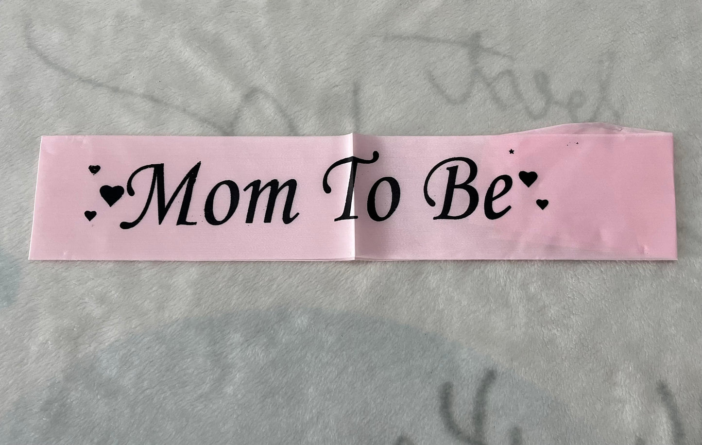 Mom To Be Sash (White)