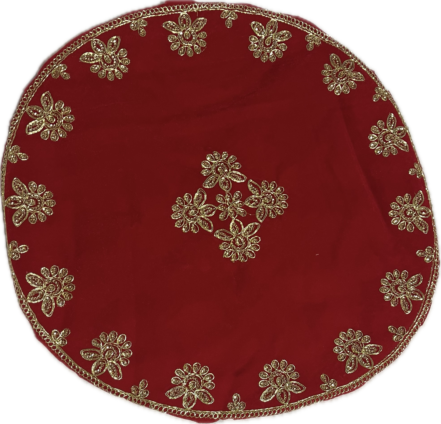 Puja Thali Velvet Cover / Aasan (42cm)