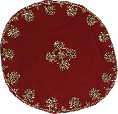 Puja Thali Velvet Cover / Aasan (42cm)