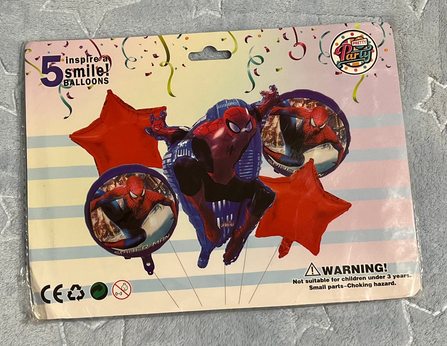 Spider Man Foil Balloons (5pcs)