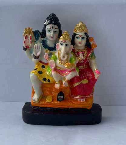 Shiv Pariwar | Shiv Parwati Marble Idol (12cm)