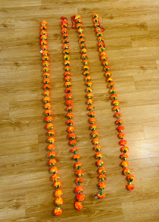 Orange Golden Flower Long Garland (6 feet) (1pc)