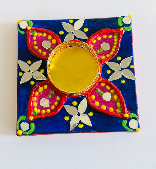 Rajasthani Painted Tea Light Holder