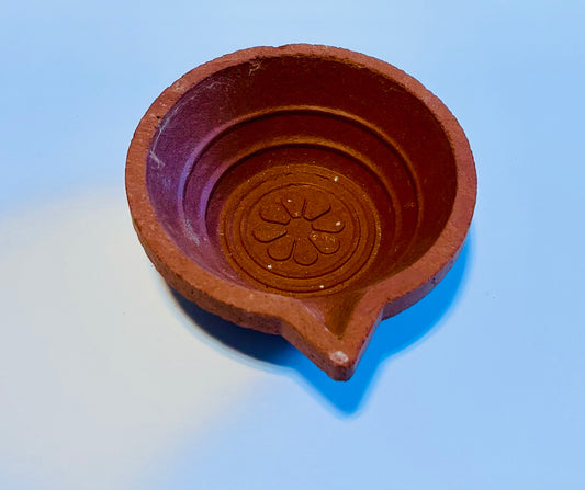 Without Color Big Clay Diya