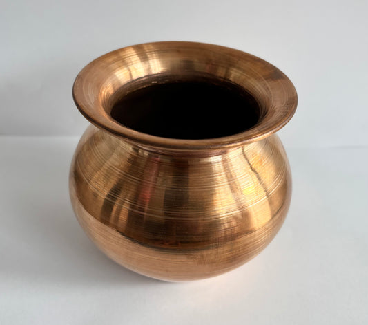 Copper Puja Kalash / Lota for Puja Purpose Round (9cm)