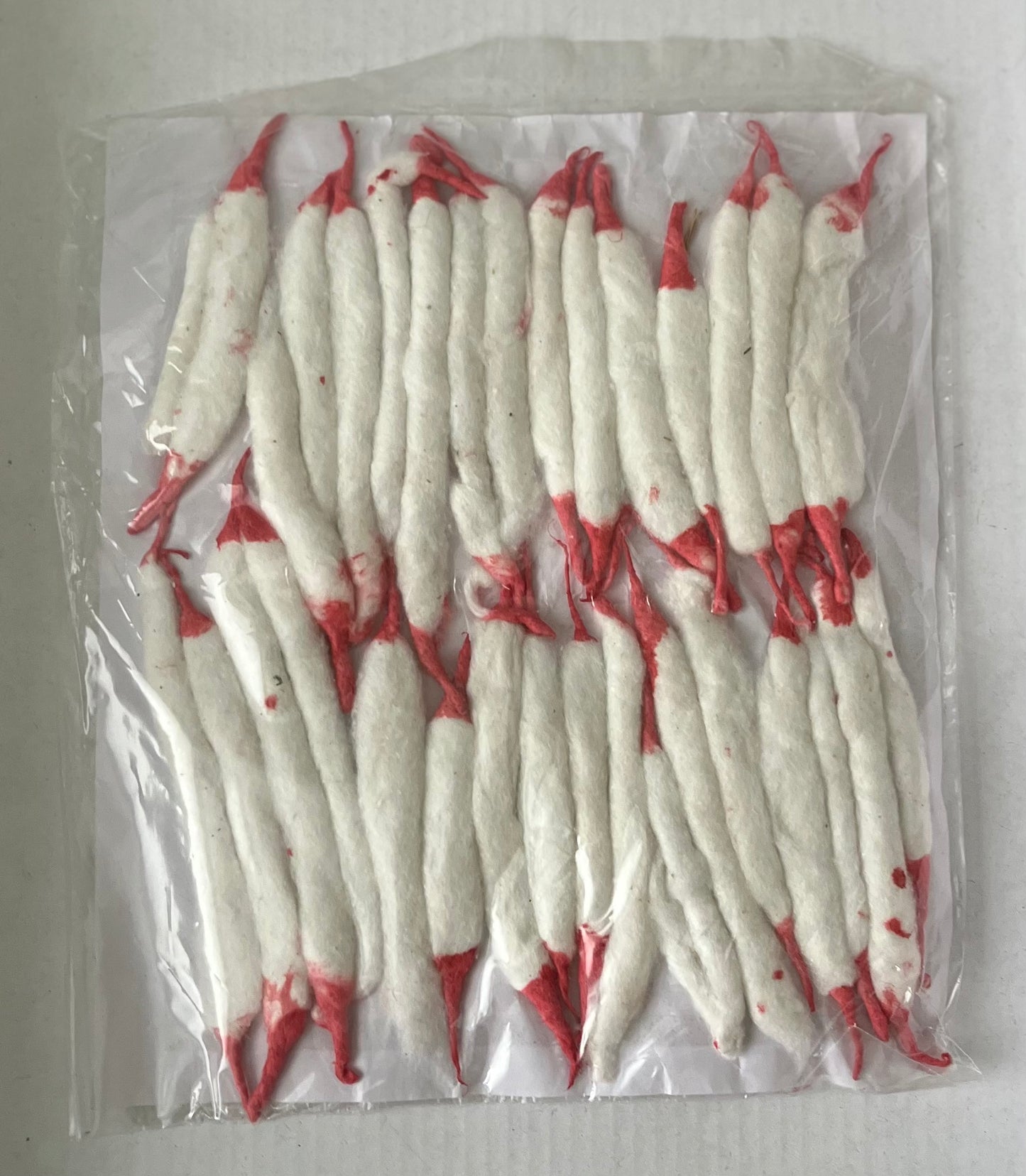 Bhavika Cotton Wicks With Red Tip Long (30wicks)