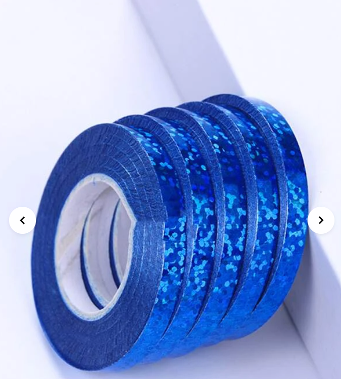 Laser Balloon Ribbon (Blue) (1roll)