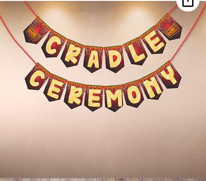 Cradle Ceremony Bunting Banner