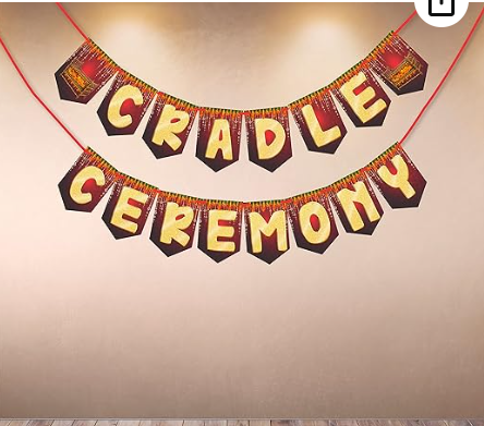 Cradle Ceremony Bunting Banner