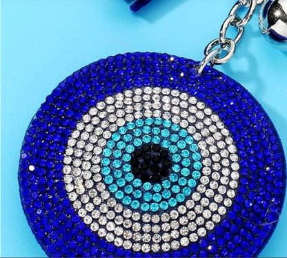 Rhinestone Evil Eye Keychain (1 pc)