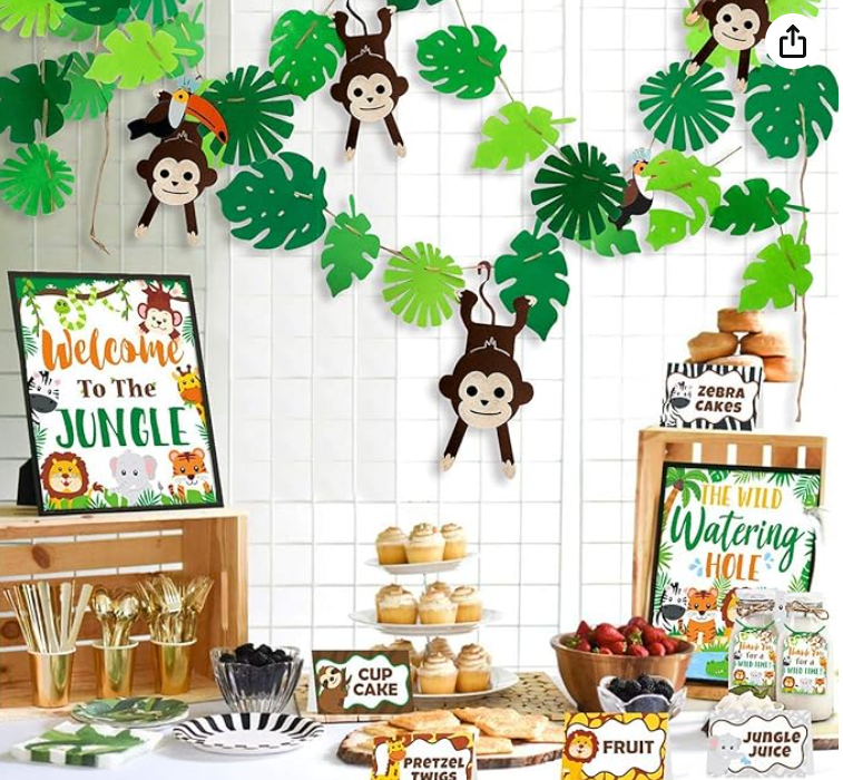 Jungle Theme Hanging Wall Decorations