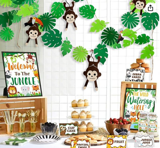 Jungle Theme Hanging Wall Decorations