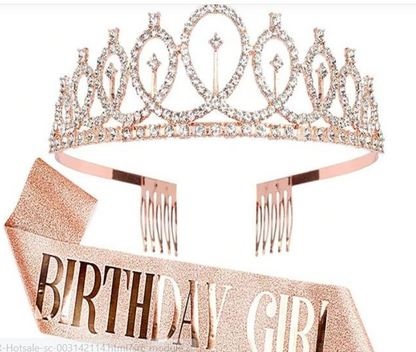 Birthday Girl Crystal Crown