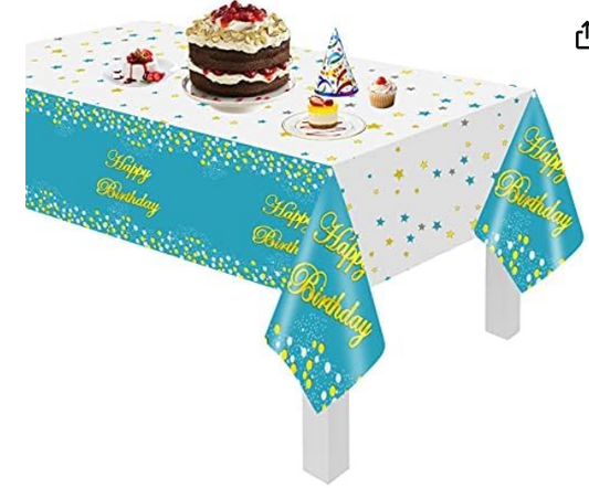 Table Cover for Birthday (Blue)