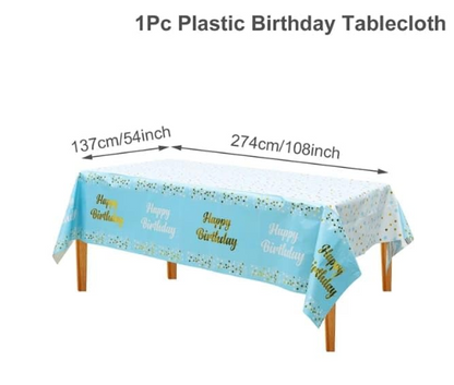 Table Cover for Birthday (Blue)