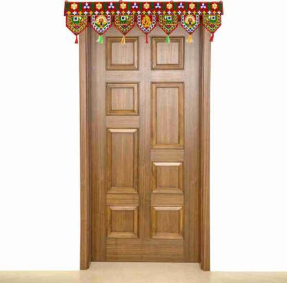 Toran Traditional Door Hanging for Home Decor Toran Mango leaf (Velvet, Fabric)