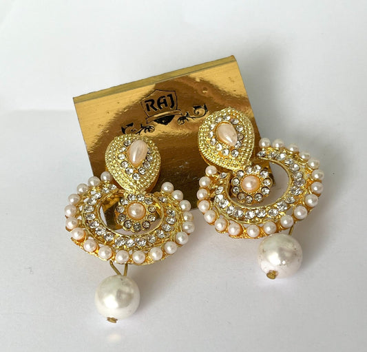 Round Moti Jhumka