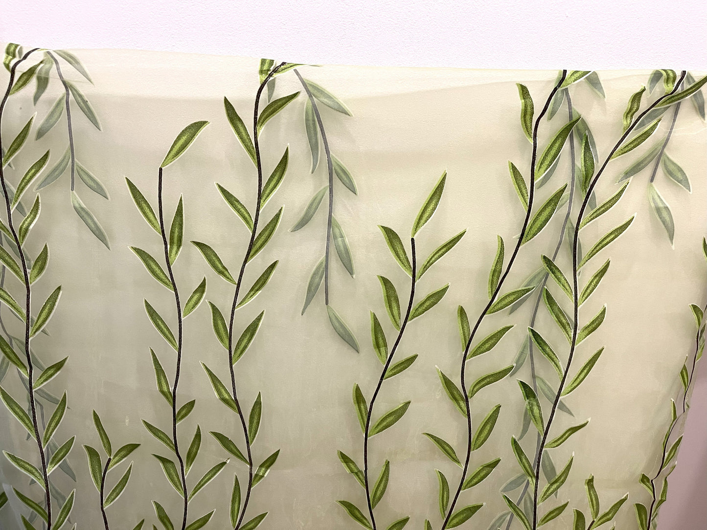 Green Leaf Strip Backdrop Decoration Cloth